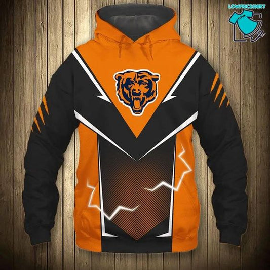 Chicago Bears NFL Polyester Hoodies: Elevate Your Style with Comfort and Team Spirit