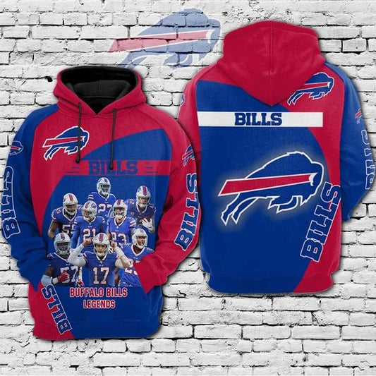 Buffalo Bills  NFL Polyester Hoodies: Elevate Your Style with Comfort and Team Spirit