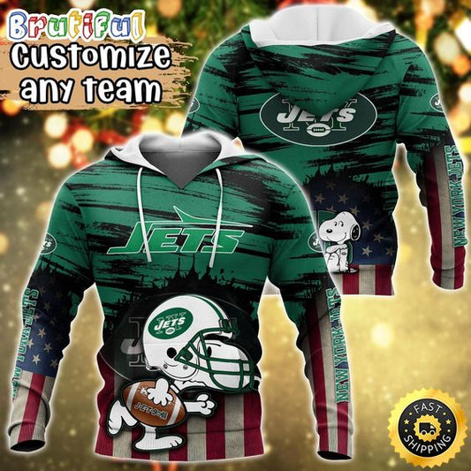 New York Jets  NFL Polyester Hoodies: Elevate Your Style with Comfort and Team Spirit