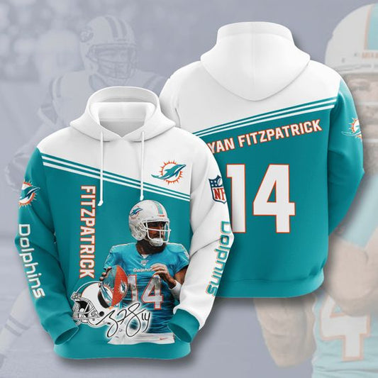 Miami Dolphins  NFL Polyester Hoodies: Elevate Your Style with Comfort and Team Spirit
